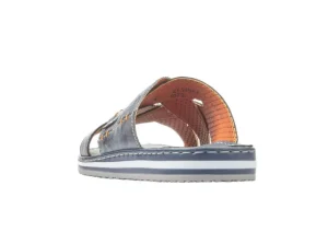 Serbia Denim Blue Slide Sandal