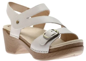 Shari Ivory Leather Sandal
