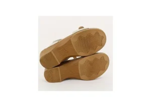 Shari Ivory Leather Sandal