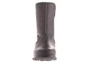 Shield Black Leather Mid-Calf Winter Boot