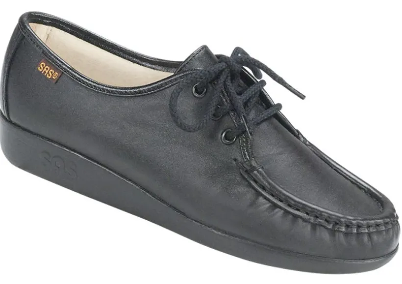 siesta_black_leather_lace_0.webp Siesta Black Leather Lace-Up Loafer