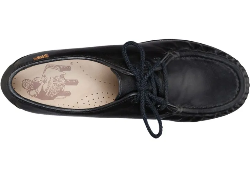 siesta_black_leather_lace_2.webp Siesta Black Leather Lace-Up Loafer
