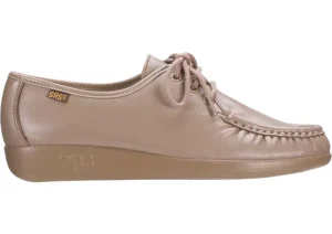 Siesta Mocha Leather Lace-Up Loafer