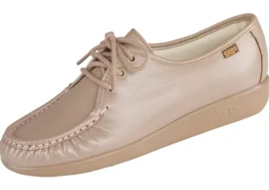 Siesta Mocha Leather Lace-Up Loafer