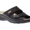 Slide 2 Blue Double Strap Slide Wedge Sandal