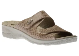 Slide 2 Sabia Beige Double Strap Slide Wedge Sandal