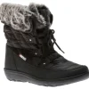 Snowflake Black Lace-up Winter Boot