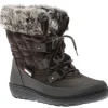 Snowflake Grey Lace-Up Winter Boot
