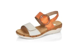 Soft White Orange Sandal