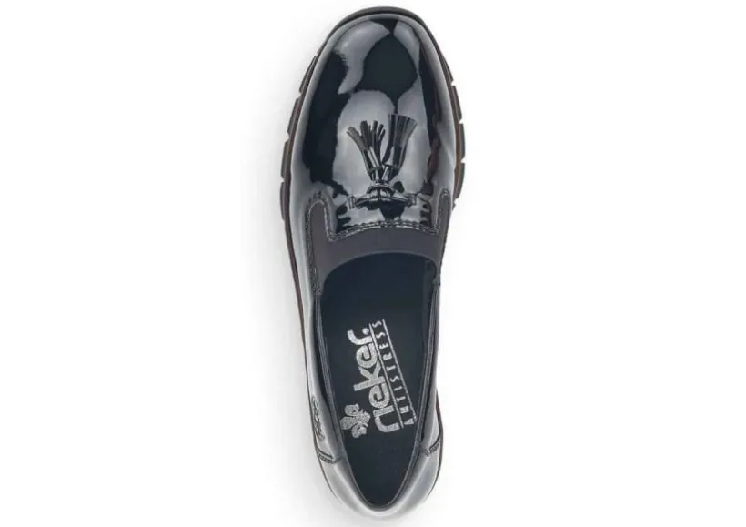 softlack_black_patent_tas_1.webp Softlack Black Patent Tassel Slip-On Loafer