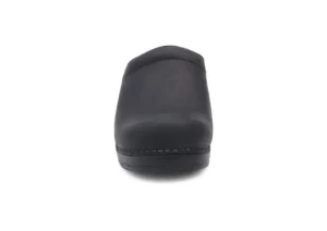 Sonja Black Oiled Leather Clog