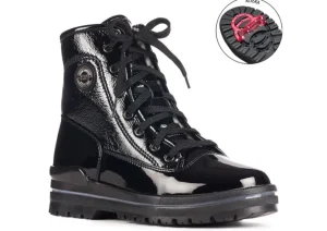 Sound Black Patent Winter Boot