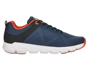 Sportec13 Blue Orange Lace-Up Walking Shoe
