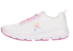 Sportec10 White Rainbow Lace-Up Sneaker