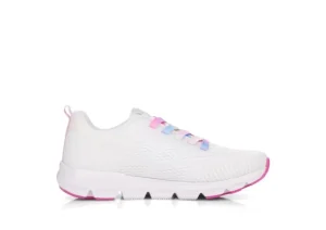 Sportec10 White Rainbow Lace-Up Sneaker