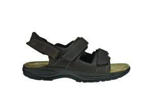 St Johnsbury Brown Leather Adjustable Sandal