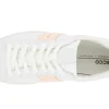 Street Lite White Peach Nectar Stripe Lace-Up Sneaker