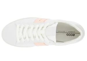 Street Lite White Peach Nectar Stripe Lace-Up Sneaker