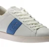 Street Lite White Regatta Blue Stripe Lace-Up Sneaker