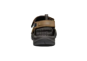 Targhee III Bison Brown Leather Open Toe Hiking Sandal