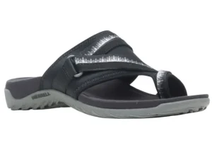 Terran 3 Cush Post 3 Black Wide Width Thong Sandal