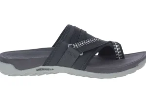 Terran 3 Cush Post 3 Black Wide Width Thong Sandal