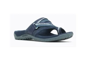 Terran 3 Cush Post Navy Thong Sandal