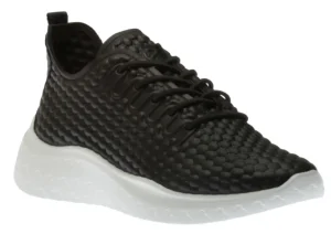 Therap Black Leather Slip-On Sneaker