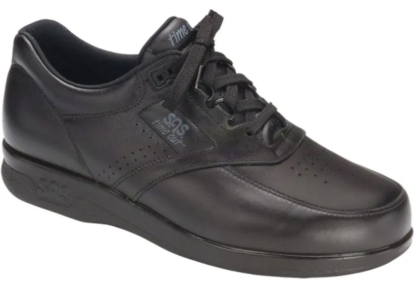 time_out_black_leather_wa_0.webp Time Out Black Leather Walking Shoe