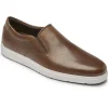 Total Motion Lite Cognac Brown Leather Slip-On Sneaker