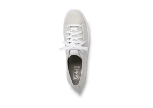 Triple Kick Silver Lace-Up Platform Tennis Sneaker