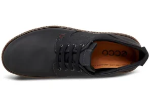 Turn Black Leather Gore-Tex Waterproof Plain Toe Derby