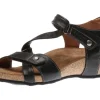 Universe Black Leather Z-Strap Sandal