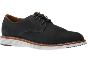 Upton Navy Nubuck Plain Toe Casual Dress Shoe