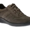 Valerian Graphite Nubuck Leather Lace-Up Walking Shoe