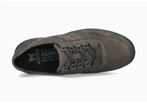 Valerian Graphite Nubuck Leather Lace-Up Walking Shoe