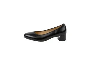 Vivian Black Leather Pump