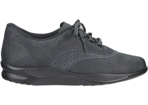 Walk Easy Nero Nubuck Leather Walking Shoe