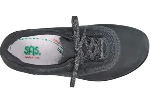 Walk Easy Nero Nubuck Leather Walking Shoe