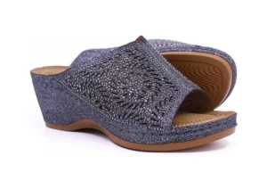 Wedge Glitter Pewter