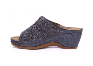 Wedge Glitter Pewter