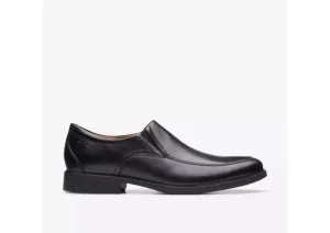 Whiddon Step Black Leather Dress Loafer