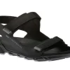 Women's MX Onshore Black 3-Strap Water Friendly Sport Sandal