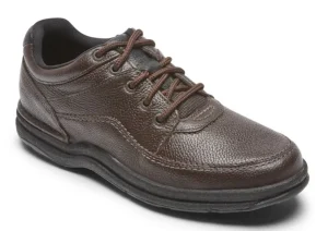 World Tour Classic Brown Leather Lace-Up Walking Shoe