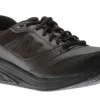 WW928BK3 Black Leather Lace-Up Walking Shoe