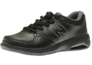 WW813BK Black Leather Walking Shoe