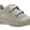 WW577VB Beige Leather Velcro Walking Shoe