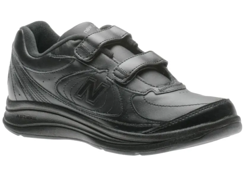 wwvk_black_leather_velcro_0.webp WW577VK Black Leather Velcro Walking Shoe