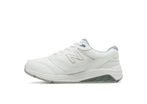 WW928WB3 White Leather Lace-Up Walking Shoe