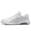 WW813WT White Leather Walking Shoe